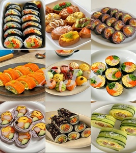Máquina de corte de rollo eléctrica comercial de alta velocidad 8/10/12 piezas automática <span class=keywords><strong>Maki</strong></span>/Futomaki/Hosomaki/Uramaki Sushi California - Product Image 2