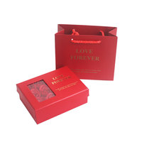 Collier personnalisé pour mariage et anniversaire, bijoux recyclables, soins de la peau, coffret cadeau pour fille, fleur de safran et rose, boîtes et sacs en papier d'emballage