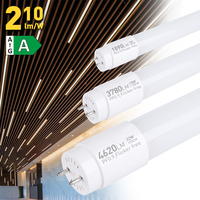 Lampu tabung Led T8 18w kualitas tinggi, lampu tabung Led kaca dingin putih terang tabung Led T8