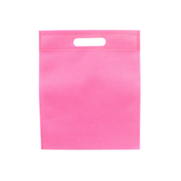 Sac à provisions en tissu non tissé de couleur unie à bouche plate écologique imprimé avec logo personnalisé pour l'extérieur