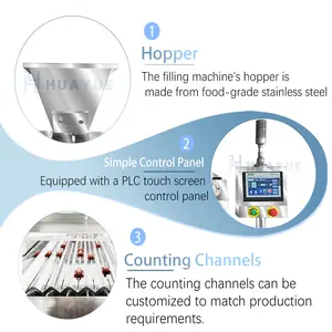 Nenosun Máquina de enchimento e contagem de doces totalmente automática, equipamento avançado multicanal para tablet