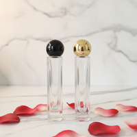 Bouteilles de parfum en verre transparentes cylindriques fines et hautes de 30 ml, vides, avec vaporisateurs à pression, pour diffuseur à bâtonnets – Vente en gros