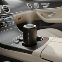 Désodorisant de voiture de luxe parfumé à l'odeur noire et diffuseur d'aromathérapie avec fonction de démarrage supérieure à lumière ambiante pour les voitures
