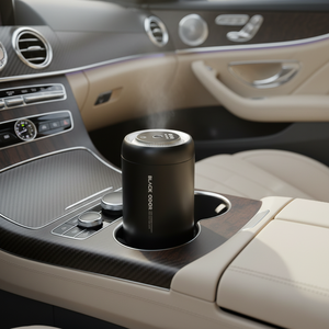 BLACK ODOR Scented Luxury Car Air Freshener &amp; Aromatherapy <strong>Diffuser</strong> with Ambient Light Top Starting Feature for Cars - Product Image 6