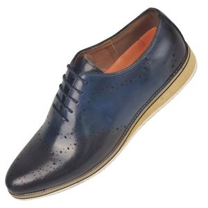 Zapatos de Hombre de Cuero Genuino, Zapatos de Punta Puntiaguda a la Moda, Zapatos Casuales de Cuero de Vaca de Primera Calidad para Hombre - Product Image 5