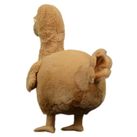 V189-Dodo brun réaliste personnalisé de haute qualité, animaux en peluche doux, cadeau unique pour la décoration de la maison des enfants