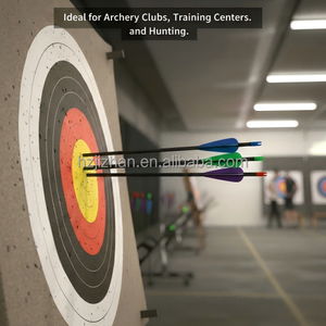 Профессиональные стрелы для арбалета из смешанного карбона 7,8 мм, спайн 500-600, стальной наконечник 100 г, длина 30/31 дюйм, для тренировок по стрельбе из лука, доступно производство OEM - Product Image 6