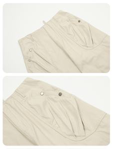 Pantalones Utilitarios Casuales de Lona con Pliegues de Inspiración Vintage, Unisex, Bolsillos Grandes, Corte Recto y Ancho, Estilo Urbano - Product Image 2