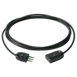 Rallonge électrique 3m noire, câble d'alimentation 3G0.75 pour usage intérieur - Product Image 1