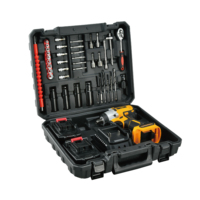 Bor tanpa kabel 20V MAX dan obeng ketok, peralatan listrik Kit Kombo dengan 2 baterai dan pengisi daya