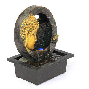 Chunshan Handicrafts Zen <b>Buddha</b> <b>Water</b> <b>Fountain</b> Round Electric With Backlight Indoor Decorative <b>Water</b> Feature - Product Image 4