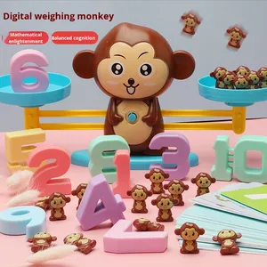 Seamind ME-007เกมปริศนาเดสก์ท็อปลูกสุนัขพลาสติกสมดุลของเล่นลิงสำหรับการศึกษาตอนต้นนอกจากนี้การลบเลขคณิต - Product Image 3