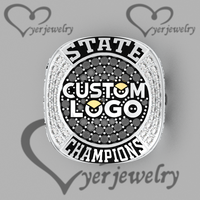 Bague de championnat de football fantastique personnalisée pour hommes, trophée de la ligue, cadeau annuel pour le champion de football fantastique