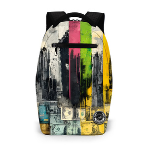 Vendita Diretta dalla Fabbrica e OEM/ODM, Zaino Graffiti in PVC a Basso Costo, Daypack Porta Laptop di Design Artistico con Grafica Audace per Viaggio - Product Image 1