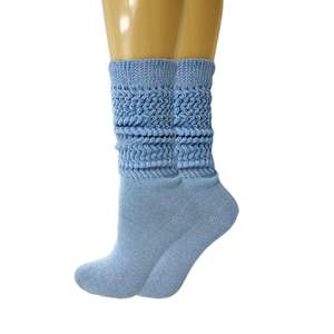 Chaussettes en coton pour femmes, longueur mi-mollet, épaisseur standard, tricotées, pour l'hiver, taille unique, convient aux pointures 5 à 10 - Product Image 3
