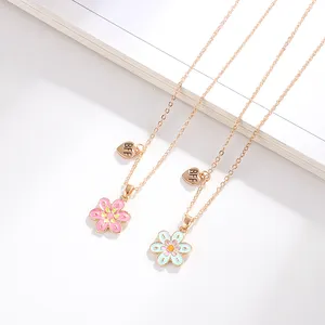 Fashion Jewelry Sets For Girl Zinc Alloy Enameled Flower Jewelry Accessories