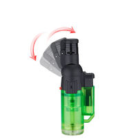 Briquet à cigare multifonctionnel pas cher, coupe-vent, pliable, rechargeable, à jet de flamme