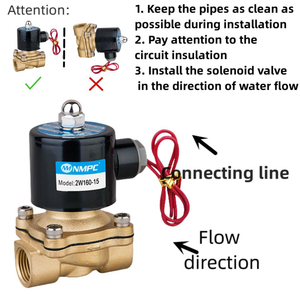 Válvula Solenoide Eléctrica de Latón Normalmente Cerrada de 2 Vías, 12V 24V 220V, para Agua, 1/<span class=keywords><strong>4</strong></span>" <span class=keywords><strong>3</strong></span>/8" 1/2" <span class=keywords><strong>3</strong></span>/<span class=keywords><strong>4</strong></span>" 1" - Product Image 5