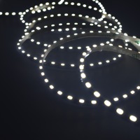 Bande LED ultra-étroite 5 mm 3014 à émission latérale 12V 120 LED/m IP20 découpable auto-adhésive dimmable avec télécommande pour éclairage décoratif de voiture