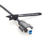 Kabel USB 3.0 A ke B dengan Pengunci Sekrup Ganda, Pelindung Kepang dan Selubung PVC Ramah Lingkungan untuk Penggunaan Kamera Industri