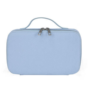 Hot Sale Lady Fashion <b>Jewelry</b> Storage Custom <b>Travel</b> Accessories <b>Jewelry</b> Organizer <b>Case</b> Necklace Bracelet Ring Earrings Zipper - Product Image 2