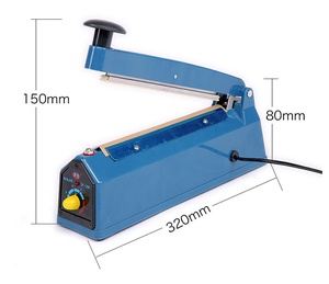 Manufacture Make and Supply Food Bag 8"/200 mm/8 Inch/20 Cm Plastic Hand Impulse Sealer PFS-200P Bag Heat Sealing Machine