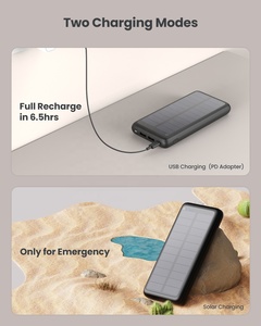 Banco de Energía Portátil Personalizado con Panel Solar, Li-Polímero, Impermeable, con Doble USB Tipo C, 20000mAh, Carga Rápida <span class=keywords><strong>para</strong></span> Teléfonos Celulares - Product Image 5