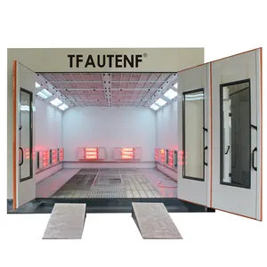 Four électrique personnalisé de salle de peinture de voiture de cabine de peinture de jet automatique de chauffage infrarouge avec le filtre de 3 catégories de Chine usine