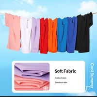 Kaos Oblong Lengan Pendek Katun Combed Murni 220g untuk Anak & Remaja, Dapat Dicetak Sesuai Logo Anda, Cocok untuk Kelas, Tim, Orang Tua-Anak, dan Grup