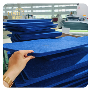 100% tái chế màu đen vật nuôi tấm âm thanh cảm thấy Tấm tường để trang trí nội thất - Product Image 1