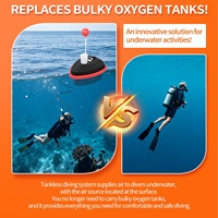 Ventilateur de plongée TUDIVING Custom LY700 7H 15 mètres pour sports nautiques en extérieur, plongée sous-marine, pêche et plongée récréative