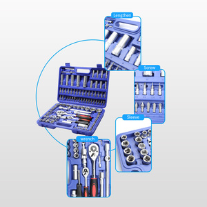 Ensembles d'outils <span class=keywords><strong>à</strong></span> main de matériel réparation automatique 108 pièces ensembles d'outils de réparation de voiture ensemble d'outils de douille de <span class=keywords><strong>clé</strong></span> <span class=keywords><strong>à</strong></span> <span class=keywords><strong>cliquet</strong></span> professionnelle - Product Image 4