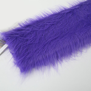 Polyester Luxury Colorful Color Customization 12 CM Long Pile Thick Faux Fur Fabric for Garment - Product Image 2