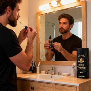 Fabrika 100% doğal özelleştirmek sandal organik erkekler sakal yağı özel etiket şişeleri sakal uzatma yağ sakal yağı - Product Image 5