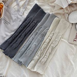 Nouveaux chauffe-jambes en tricot torsadé pour femmes, bord à volants, doux, extensibles, mi-mollet, pour usage quotidien, légers, confortables, chauffe-jambes tendance pour l'hiver - Product Image 6