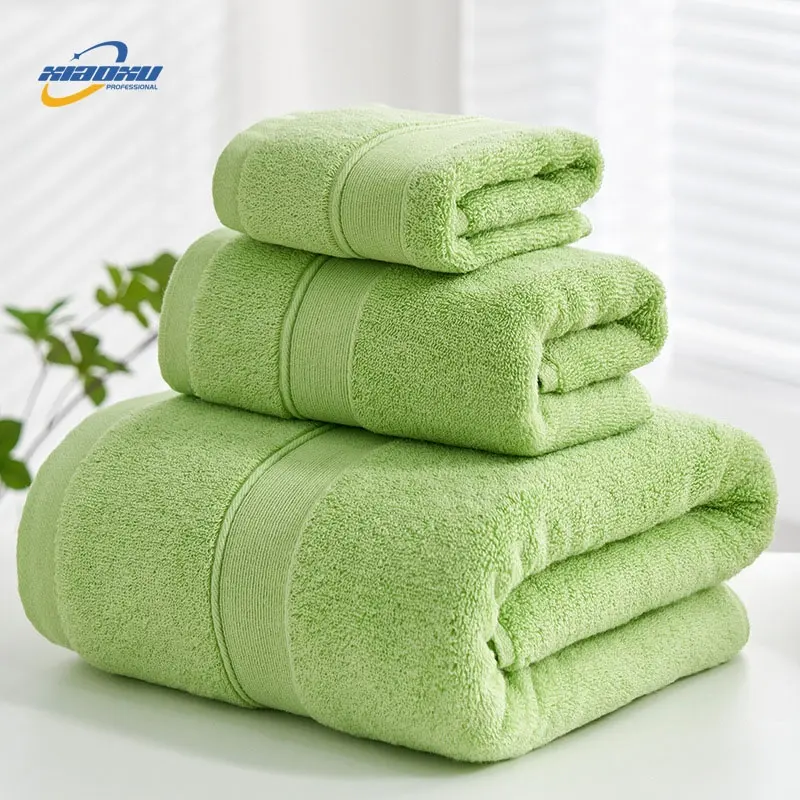 Wholesale Best quality Super dry Cheap High water Absorption Cotton Bath Promotional Hotel Towel Set