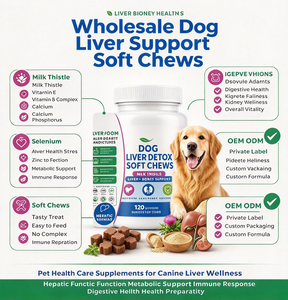 Integratori Masticabili per la Disintossicazione del Fegato per Cani, Supporto per la Salute del Fegato e dei Reni, Supplemento al Cardo Mariano OEM - Product Image 2