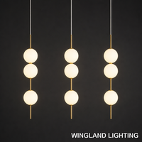 Luminaire suspendu moderne en forme de globe |   Lustre minimaliste blanc en forme de dôme pour table à manger, îlot de cuisine et escalier