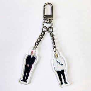 Custom Transparent Acrylic <b>Keychains</b> Blank Keyring with <b>Anime</b> Keyring Personalized Clear Plastic Keychain Blank for Logo - Product Image 4