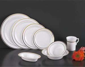 Пластиковая посуда, одноразовая многоразовая тарелка для ресторана с горячим штампом - Product Image 2