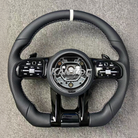 Volant AMG GLE en cuir chocolat en gros pour Mercedes-Benz W176 W211 W213 W221 W203 W204 W205 AMG GT W166
