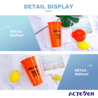 Gobelet de stade en plastique personnalisé de 500 ml, logo personnalisé, haute qualité, promotionnel, durable, réutilisable