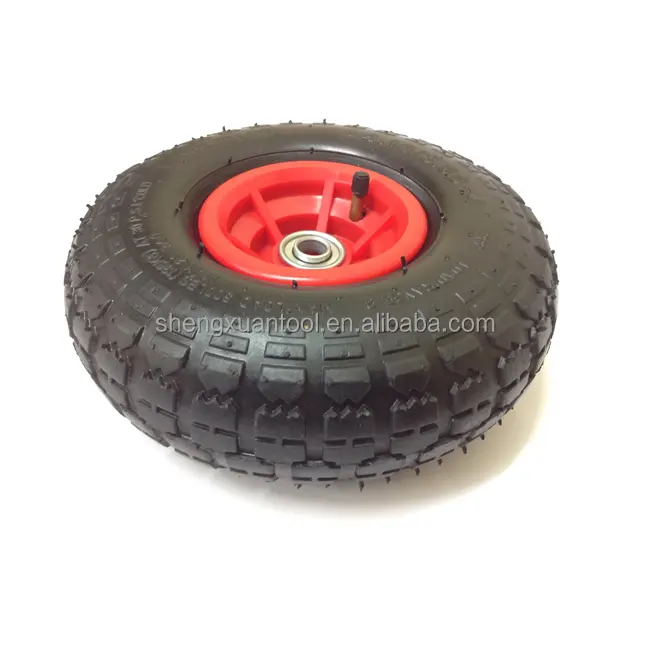 Pneumatico per carrelli da giardino con ruote in gomma ad asse lungo 10x50-4 ruote per carrelli pneumatici da spiaggia