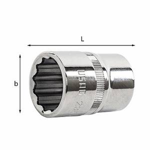 <b>Socket</b> 235 1/2 In Drive <b>12</b> <b>Point</b> Metric <b>Socket</b> Wrench Tool - Product Image 1