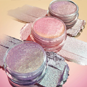 Fard à paupières monocouche crémeux, effet métallique, vegan, non toxique, écologique, caméléon, multichrome, duochrome, en pot individuel - Product Image 1