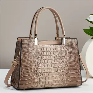 Wholesale 2024 Women Handbags Fashion Tote Alligator Leather Pu Women Bag Hand Bags Ladies Casual