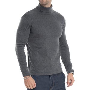 2025 Men's Slim Fit Turtleneck <b>Long</b> <b>Sleeve</b> Pullover Basic Thermal <b>Top</b> Stretch Hooded Sweater for Winter Plus Size - Product Image 5