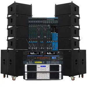 Enkele 10 Inch Professionele Lineaire Array Geluid Pakket Stage Performance Professinal Audio Video Verlichting Speakers