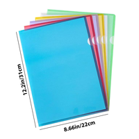 Carpeta de Presentación en Forma de L Personalizada, A4, PP, Multicolor, con Logotipo Personalizado para Uso Escolar y de Oficina