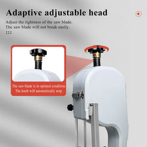 Scie à os <span class=keywords><strong>de</strong></span> haute qualité pour la découpe <span class=keywords><strong>de</strong></span> viande, machine à couper les os congelés en acier inoxydable épais, en vente - Product Image 6